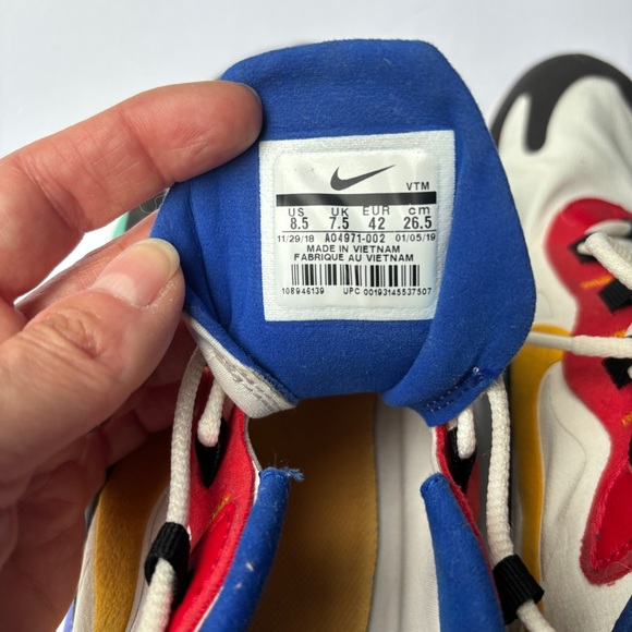 Nike Air Max React 270 Sneakers, size 8.5 - Picture 10 of 14